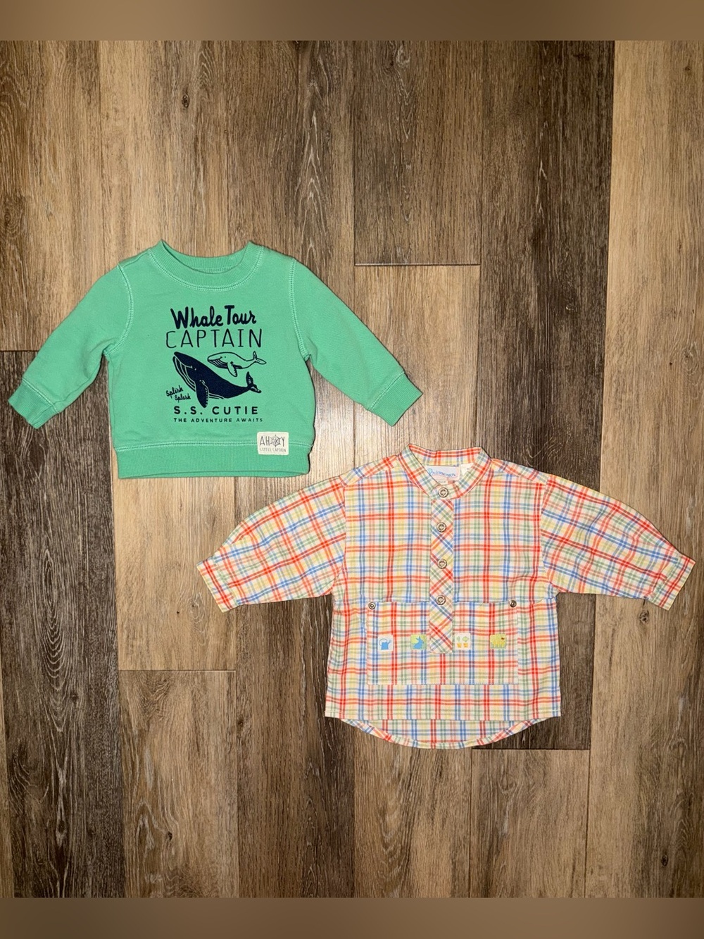 Baby Boy 6 Months Bundle of 2 Long Sleeve Shirts